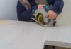 Як розпиляти ламіновану стільність циркулярною пилкою