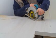 Як розпиляти ламіновану стільність циркулярною пилкою