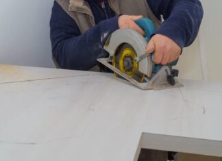 Як розпиляти ламіновану стільність циркулярною пилкою